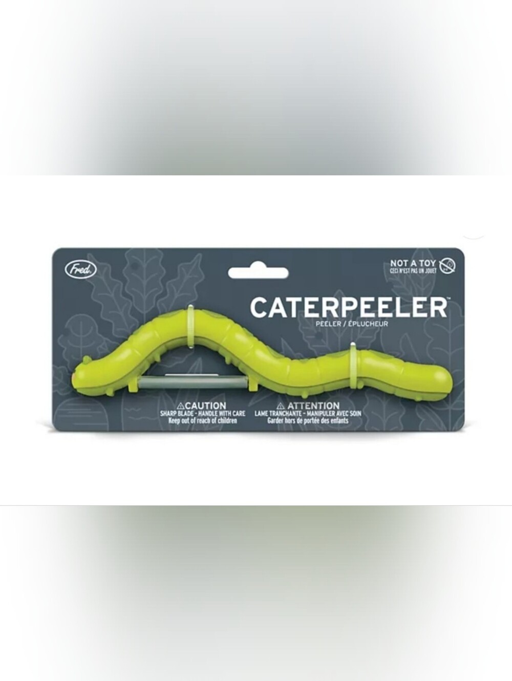 Brand New Genuine Fred Green Caterpeeler Vegetable Peeler- Not A Toy Adorable